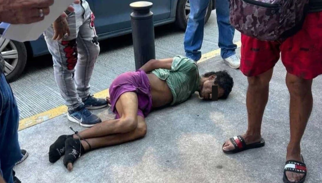 Video: Golpean a indigente señalado por intentar abusar de una niña en Colima