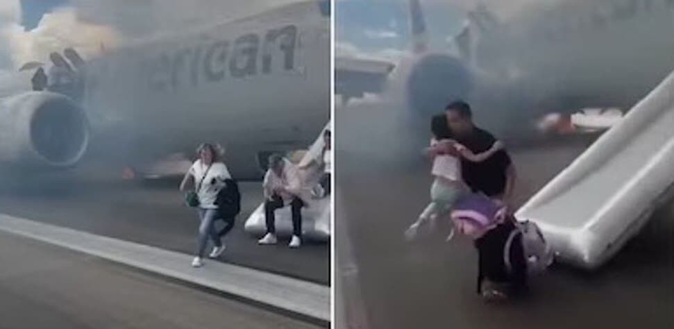 Video: Evacuan a 173 pasajeros tras incendio en avión en Denver, Estados Unidos