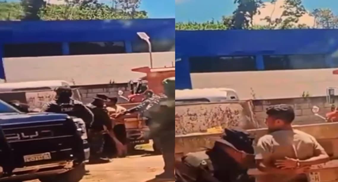 Video: Policías golpean a sujeto detenido en Chiapas; denuncian abuso de autoridad