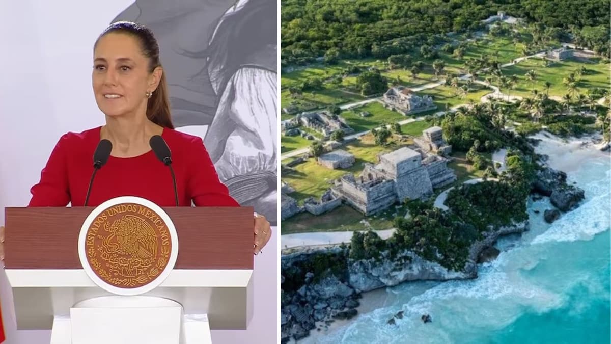 Claudia Sheinbaum trabaja en decreto para acceso gratuito a las zonas arqueológicas de Tulum los domingos