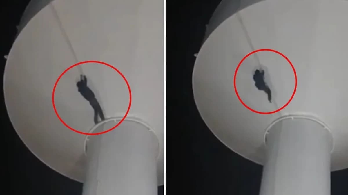 Video: Hombre muere tras escalar un tanque de agua en Ojinaga, Chihuahua