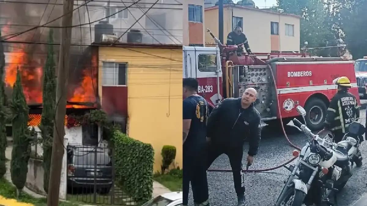 Muere una mujer y tres personas resultan heridas tras un incendio en Edomex