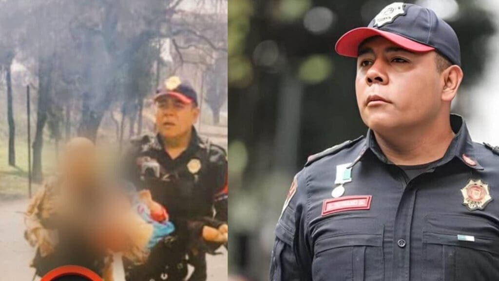 Proponen condecorar al policía que auxilió a Alicia y su nieta en explosión de la pipa en Iztapalapa