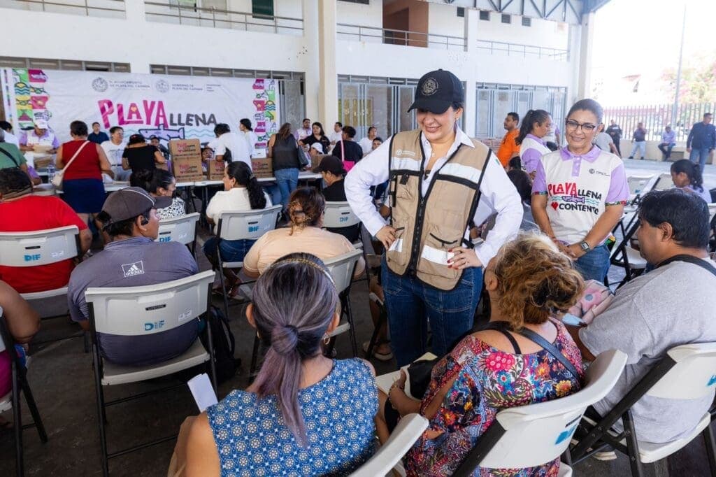 Estefanía Mercado refuerza la seguridad alimentaria con el programa “Playa llena, corazón contento”