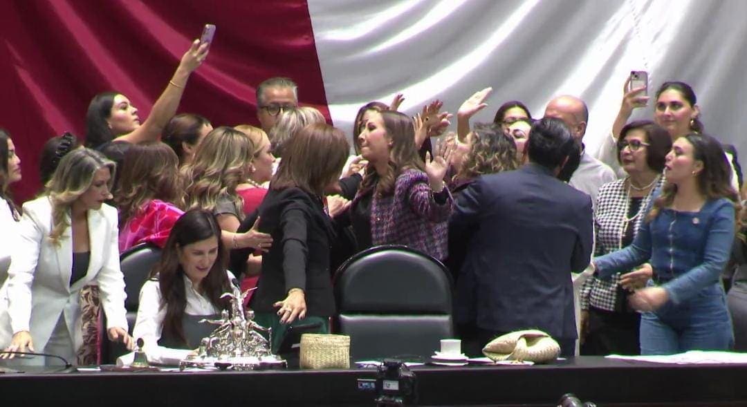 Video: Diputados de Morena y el PAN se agarran a golpes por el conflicto entre Israel y Palestina