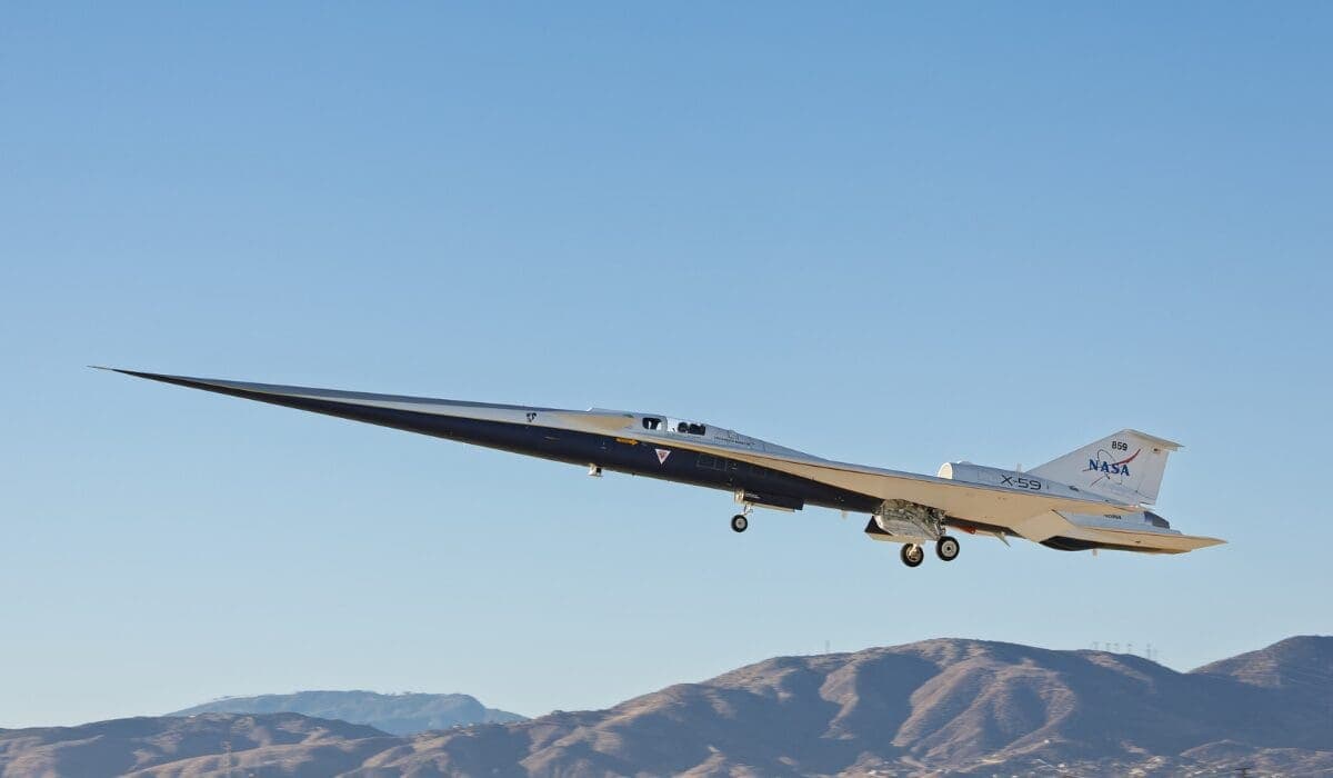 NASA realiza el primer vuelo del X-59, el avión silencioso que busca romper la barrera del sonido