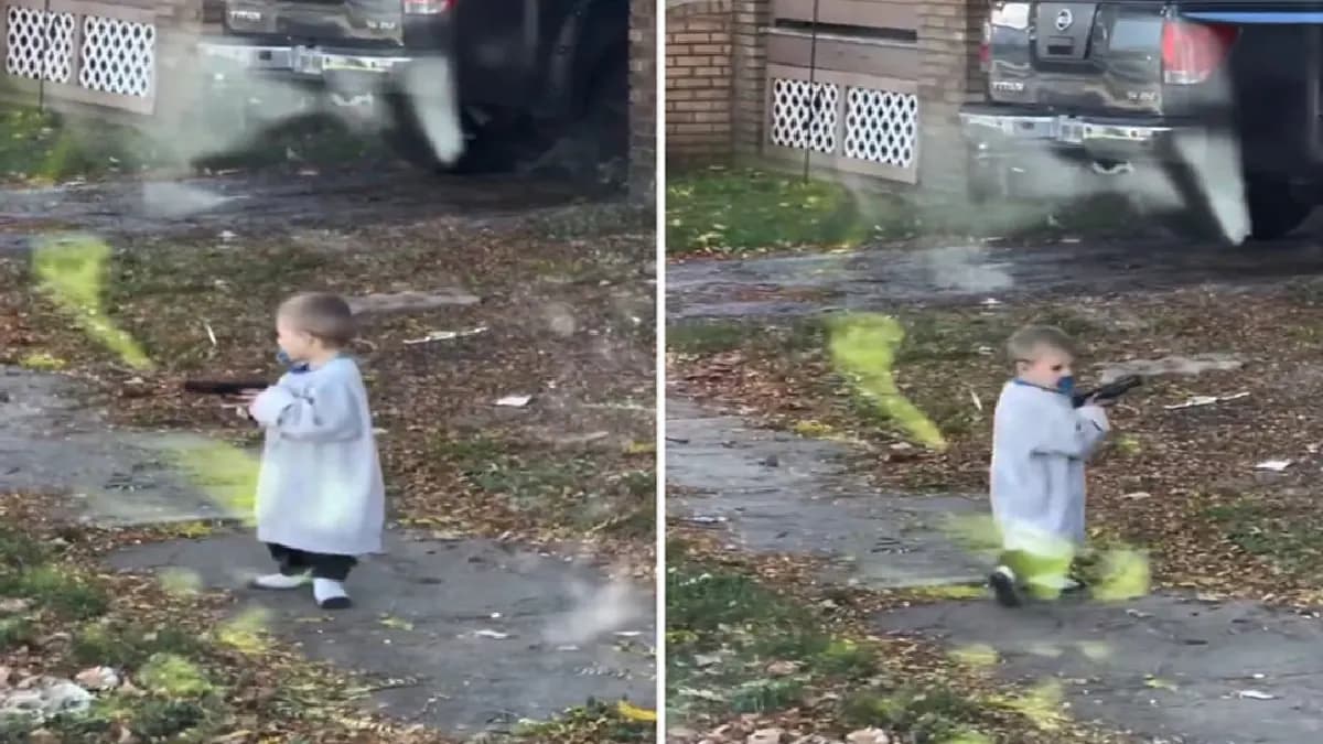 Video: Niño de tres años pasea con una pistola en Cleveland, Estados Unidos