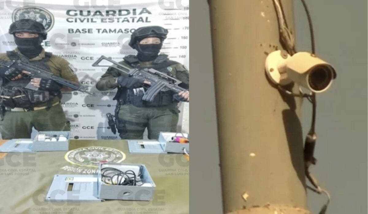 Desmantelan sistema ilegal de cámaras usado por células delictivas en San Luis Potosí