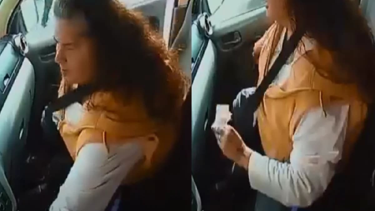 Video: Mujer roba dinero a conductor de transporte público en Edomex