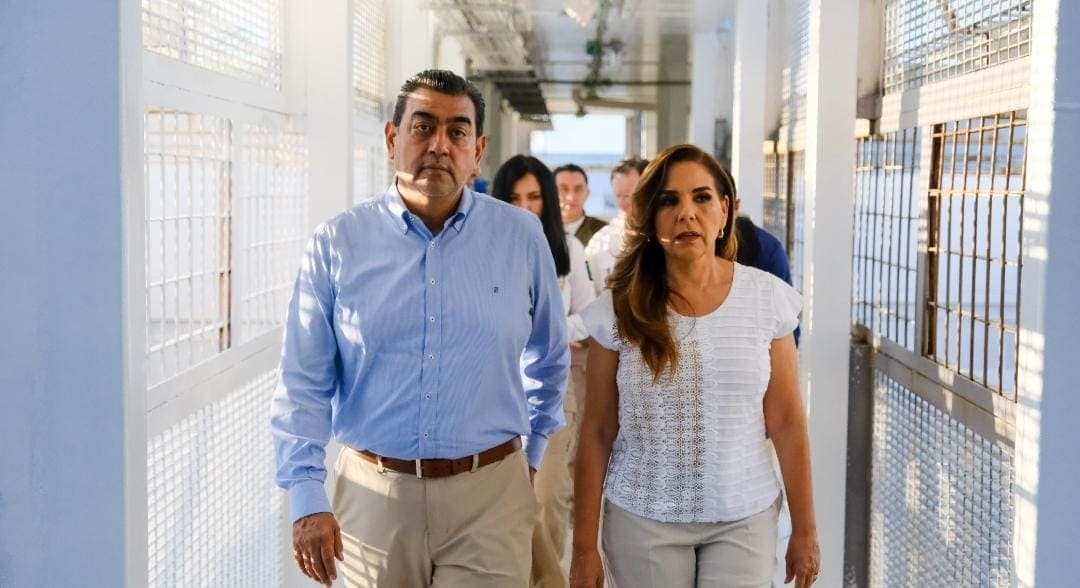 Mara Lezama y Sergio Salomón supervisan Estación Migratoria de Cancún para garantizar trato digno y agilizar accesos