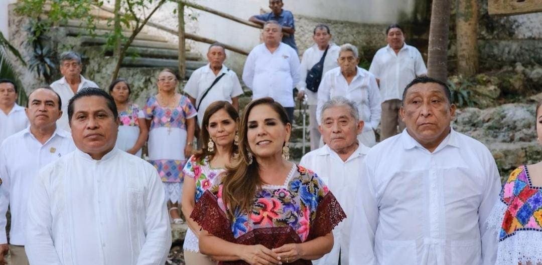 Mara Lezama recorre santuario en Felipe Carrillo Puerto en el Día Nacional de la Cultura Maya