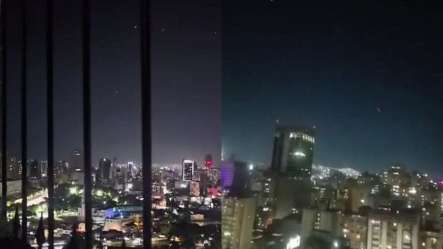 Video: Reportan múltiples detonaciones y drones sobrevolando en Caracas, Venezuela