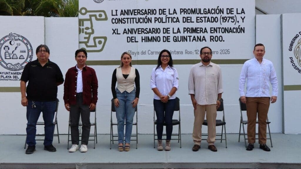 Gobierno de Playa del Carmen conmemora 51 aniversario de la Constitución de Quintana Roo