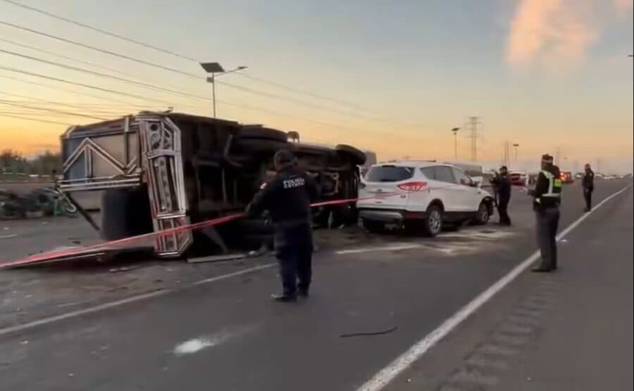 Video: Accidente en la autopista México-Pachuca deja dos muertos y varios heridos en Edomex