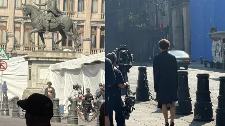 Video: Captan a la actriz Zendaya en plena filmación en el Centro Histórico de la CDMX