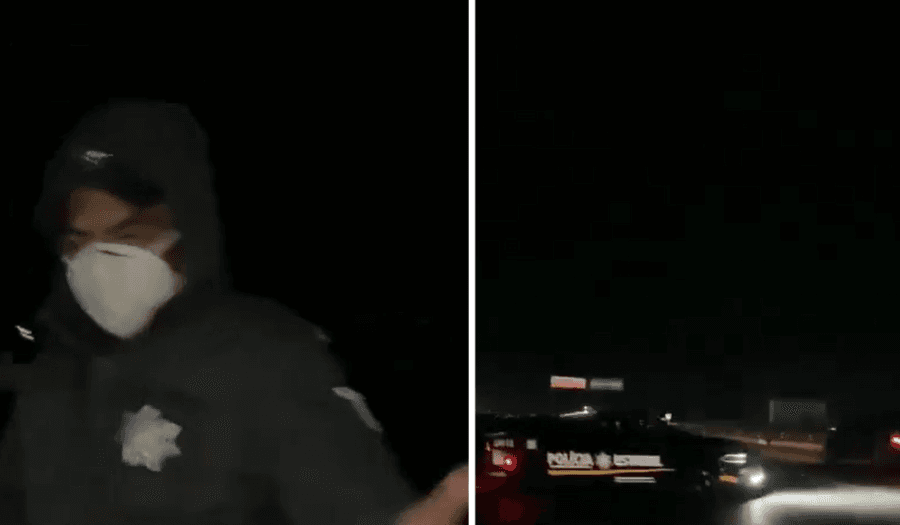 Video: Falso policía es descubierto por ciudadanos durante una detención nocturna en México